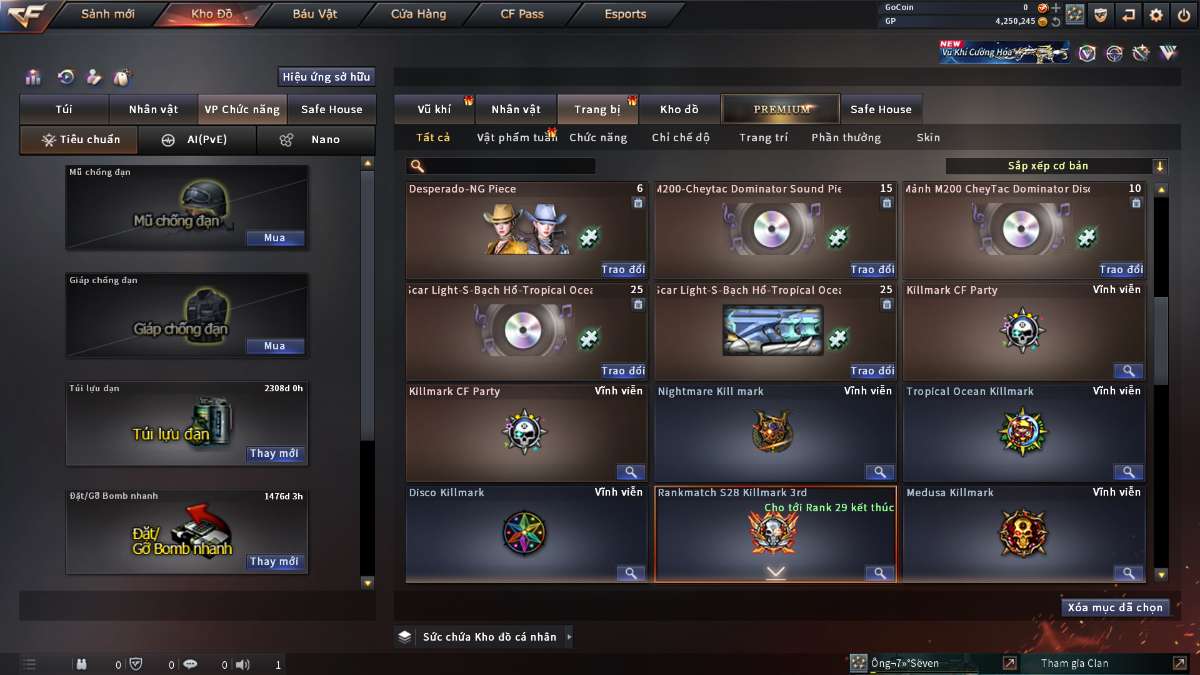 shop acc cf uy tin gia re